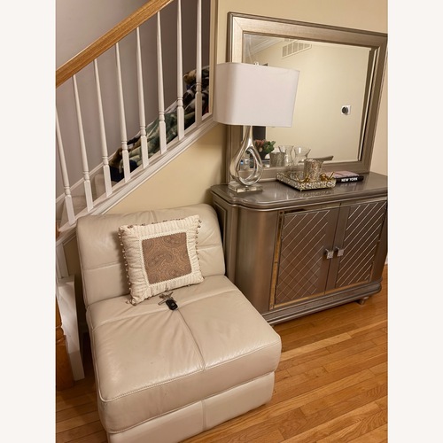 Used Raymour & Flanigan Light Gray Sideboard for sale on AptDeco