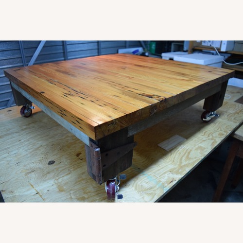 Used Custom Made Reclaimed Loft Table for sale on AptDeco