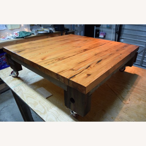 Used Custom Made Reclaimed Loft Table for sale on AptDeco