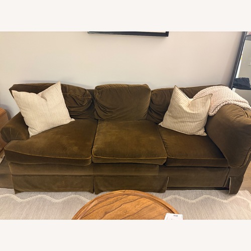 Used Brown Velvet Sofa for sale on AptDeco