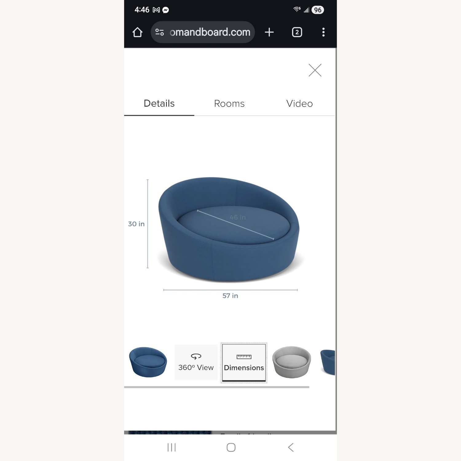 Room and Board  Swivel Chair - image-2