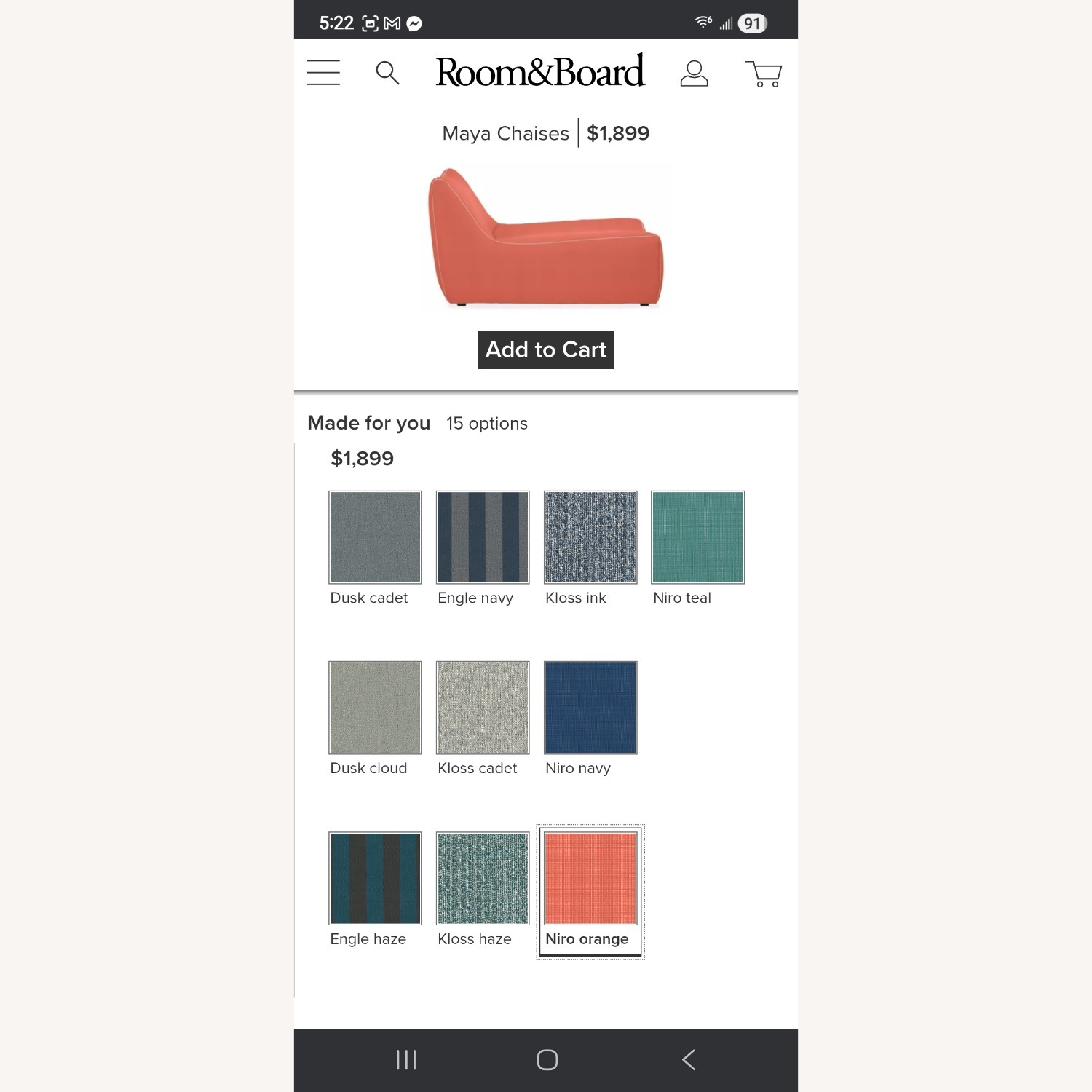 Room and Board Maya Chaise  - image-5