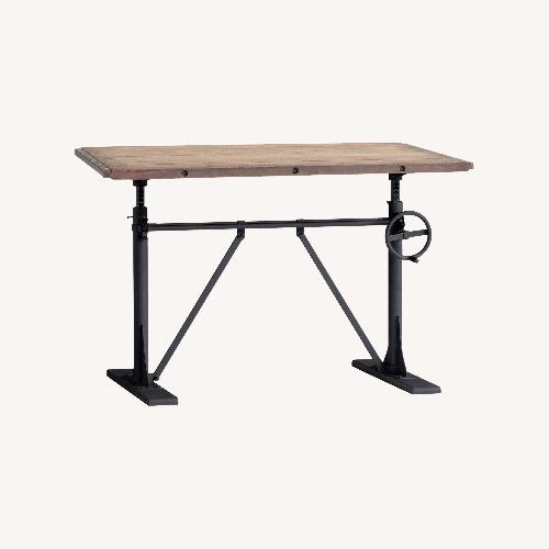 Used Pottery Barn Pittsburgh Dark Brown Wood Desk for sale on AptDeco