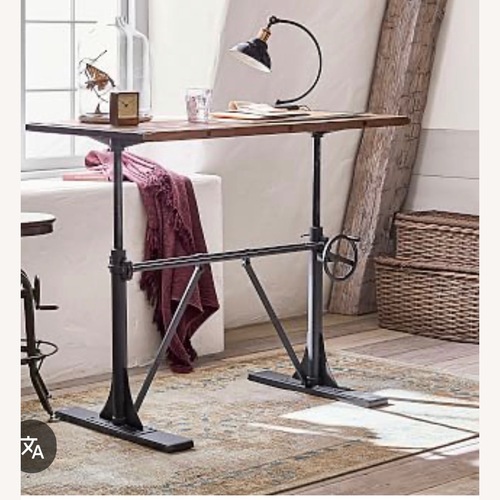 Used Pottery Barn Pittsburgh Dark Brown Wood Desk for sale on AptDeco