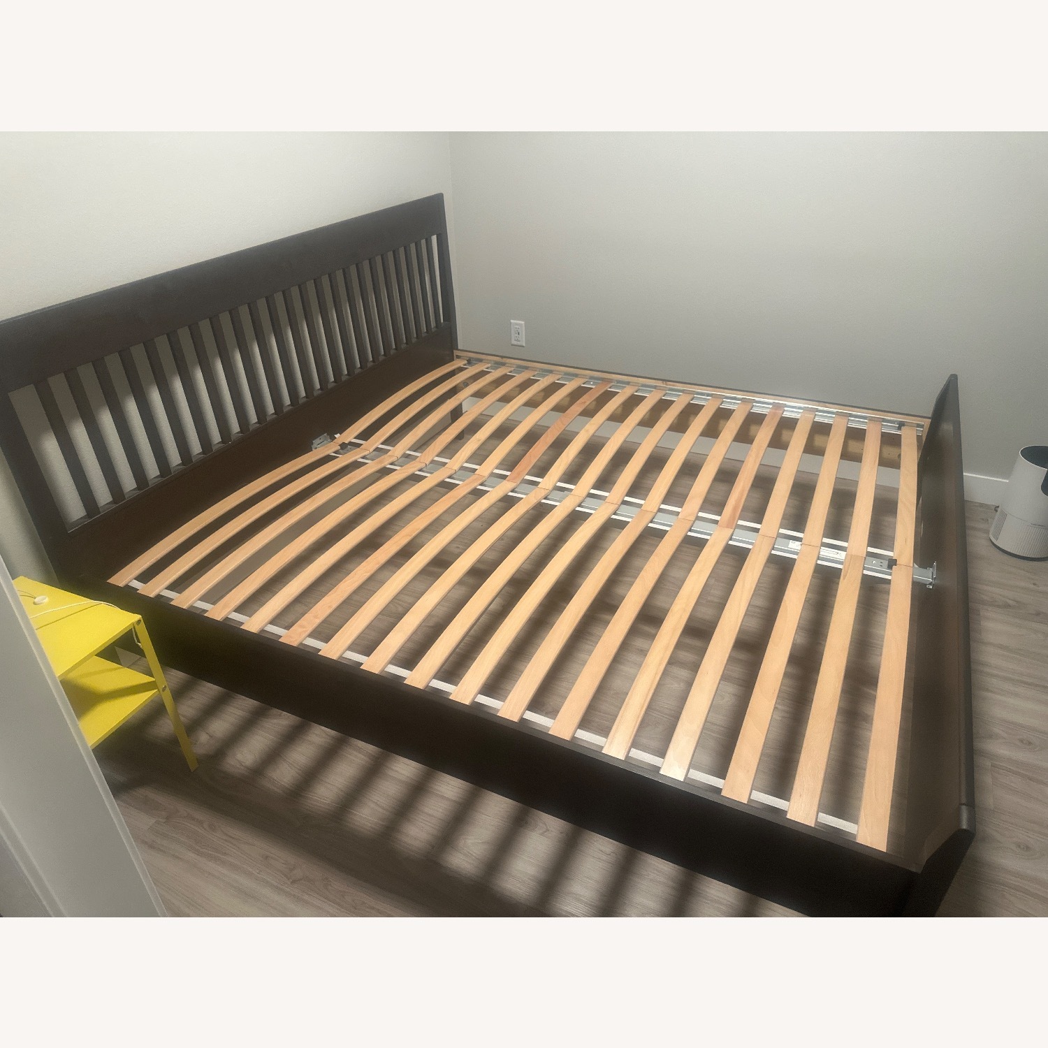 IKEA Dark Brown Wood King Bed - image-3