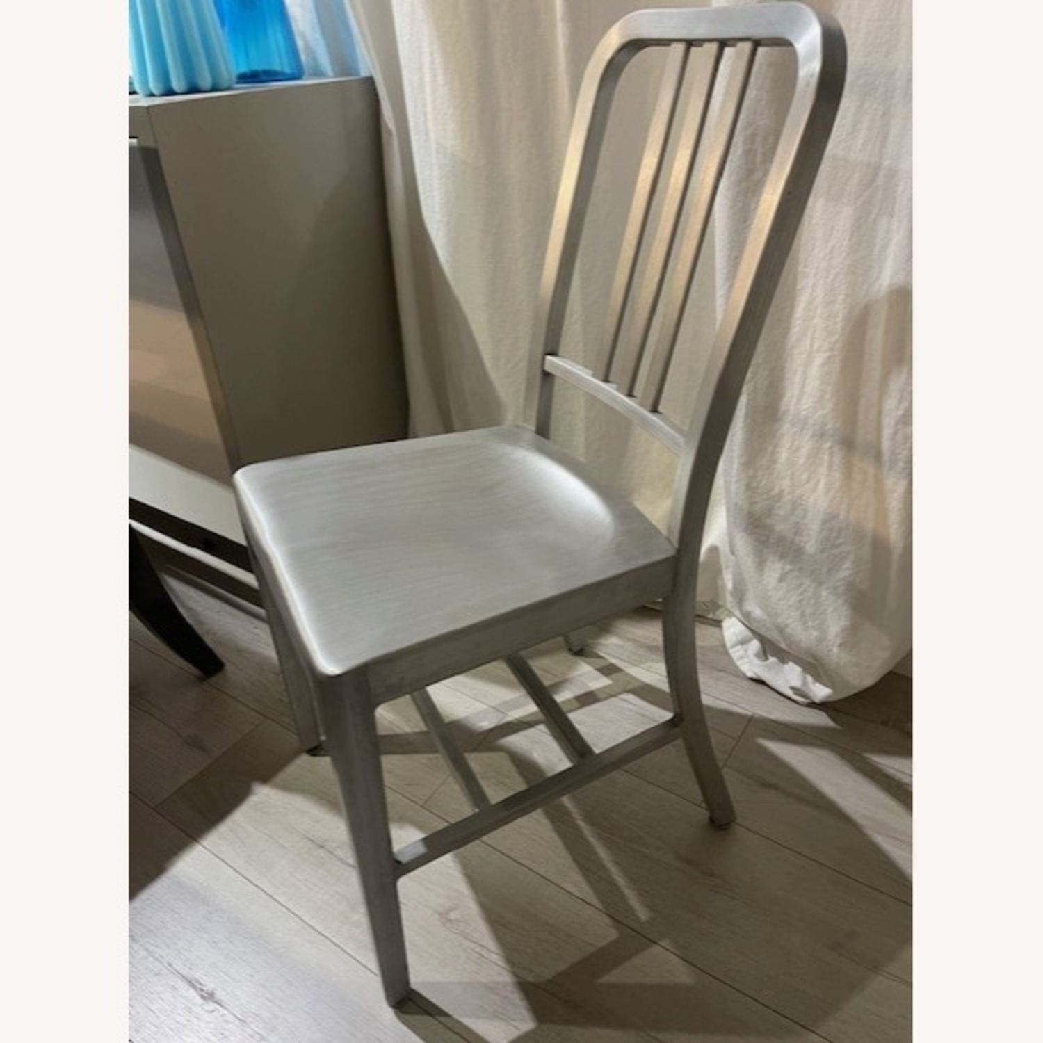 Amazon Aluminum Navy Dining Chairs - image-2