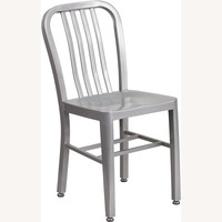 Amazon Aluminum Navy Dining Chairs
