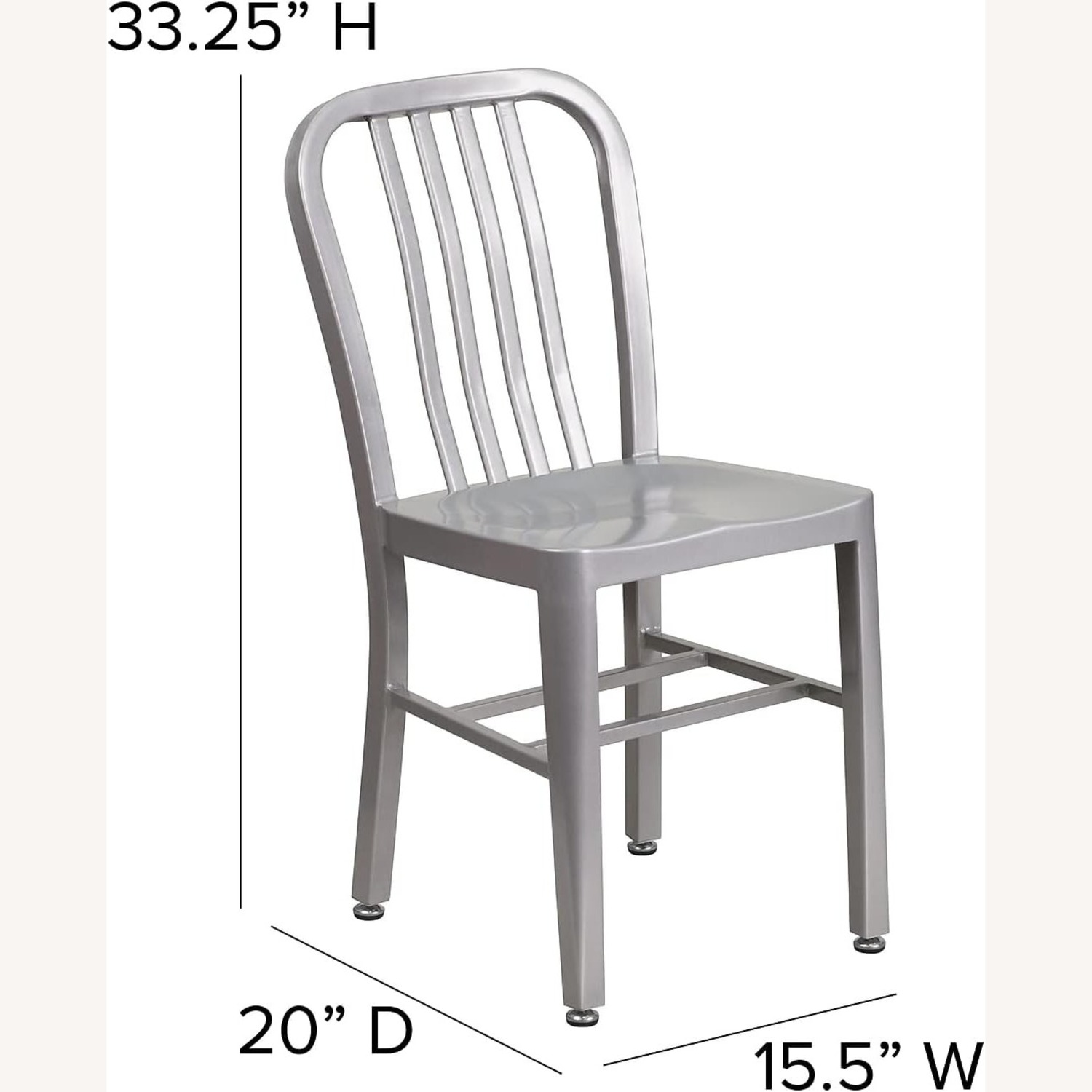 Amazon Aluminum Navy Dining Chairs - image-1