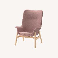 IKEA Vedbo Pink Wood Armchair