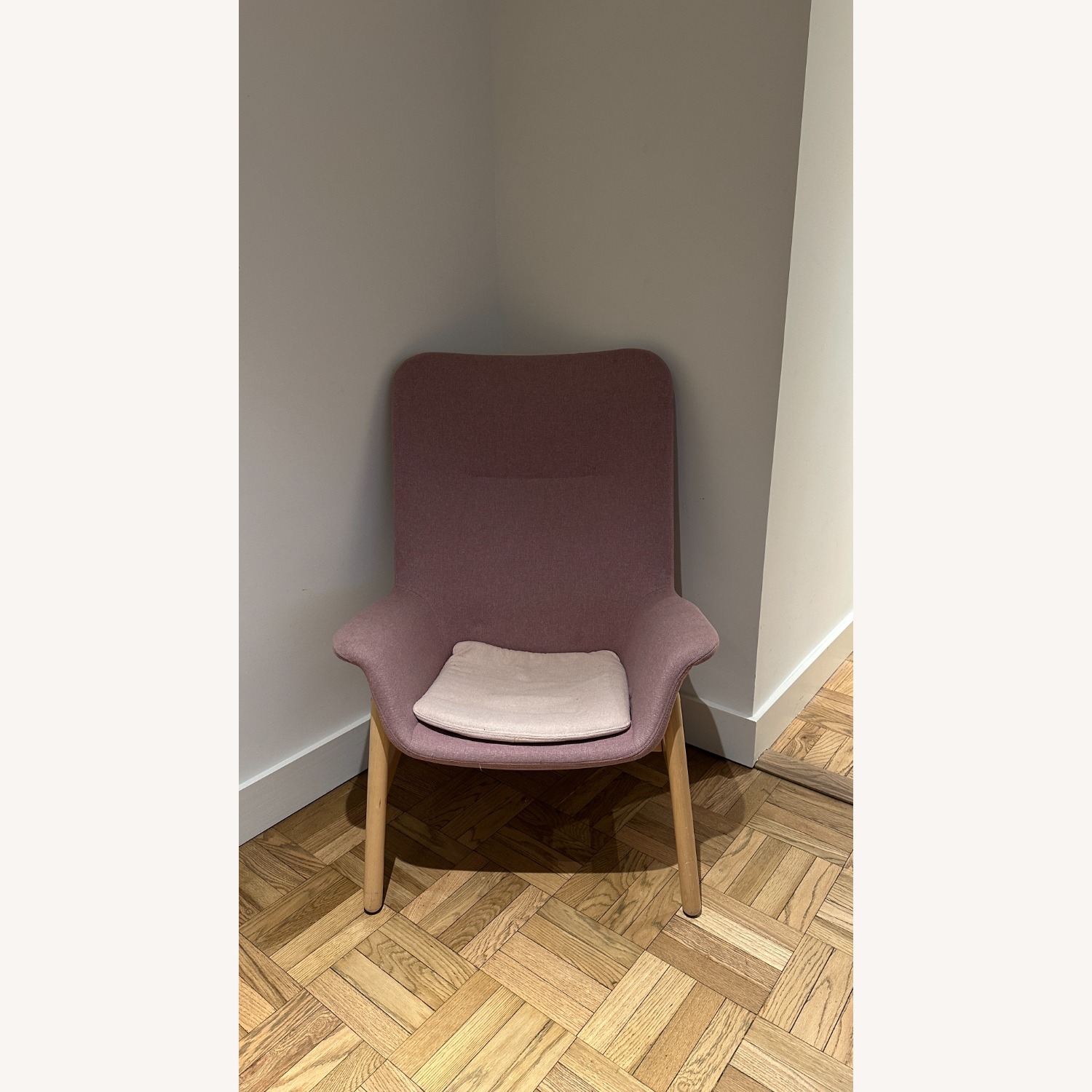 IKEA Vedbo Pink Wood Armchair - image-1