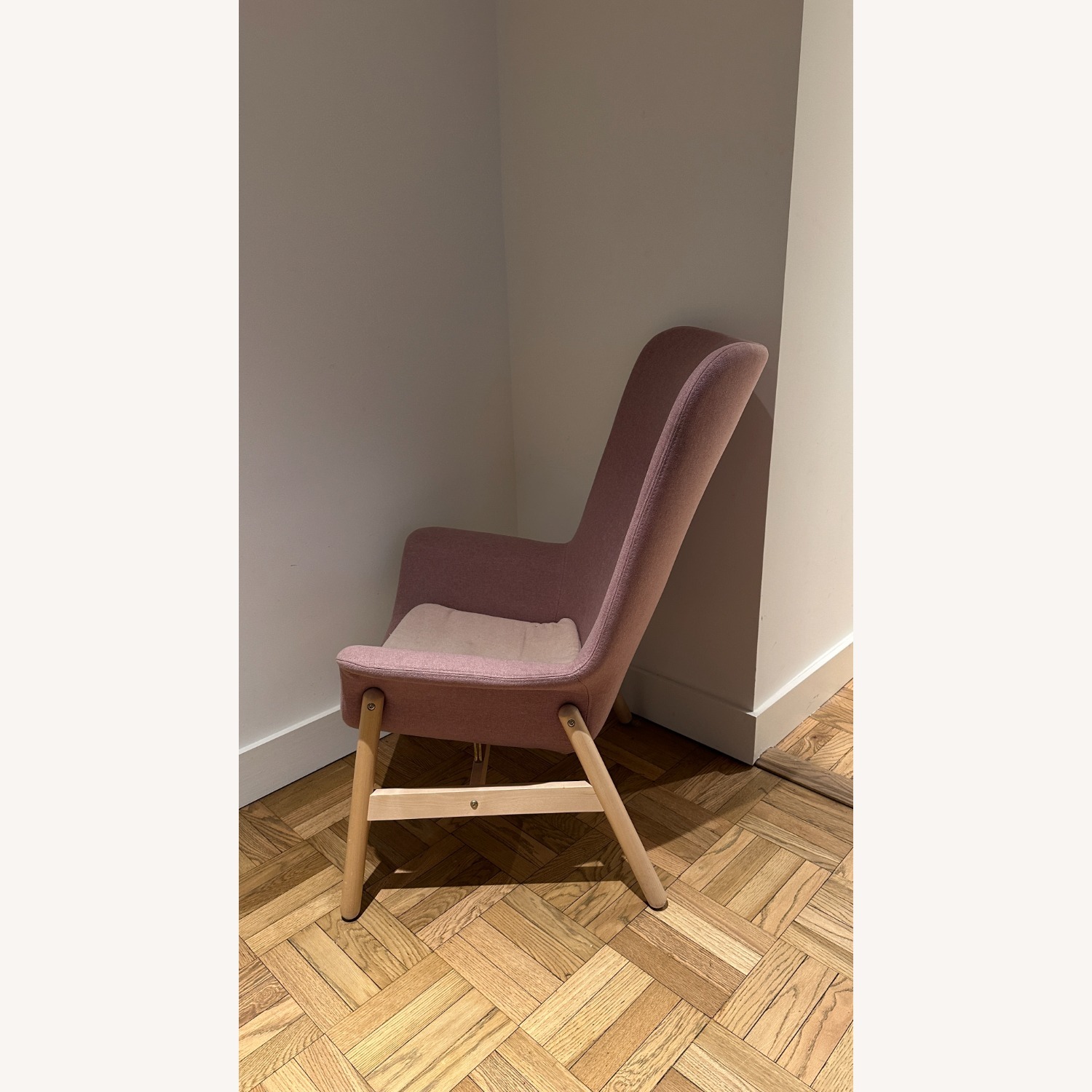 IKEA Vedbo Pink Wood Armchair - image-2