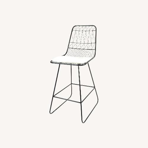 Used Amazon Black Metal Indoor Outdoor Counter Barstool for sale on AptDeco