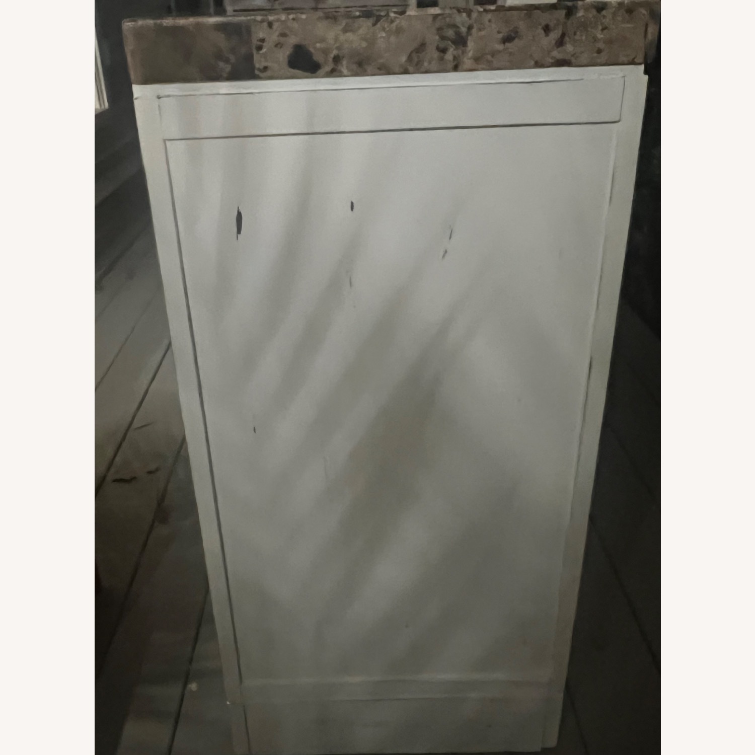 Vintage/Antique White Wood Sideboard - image-2