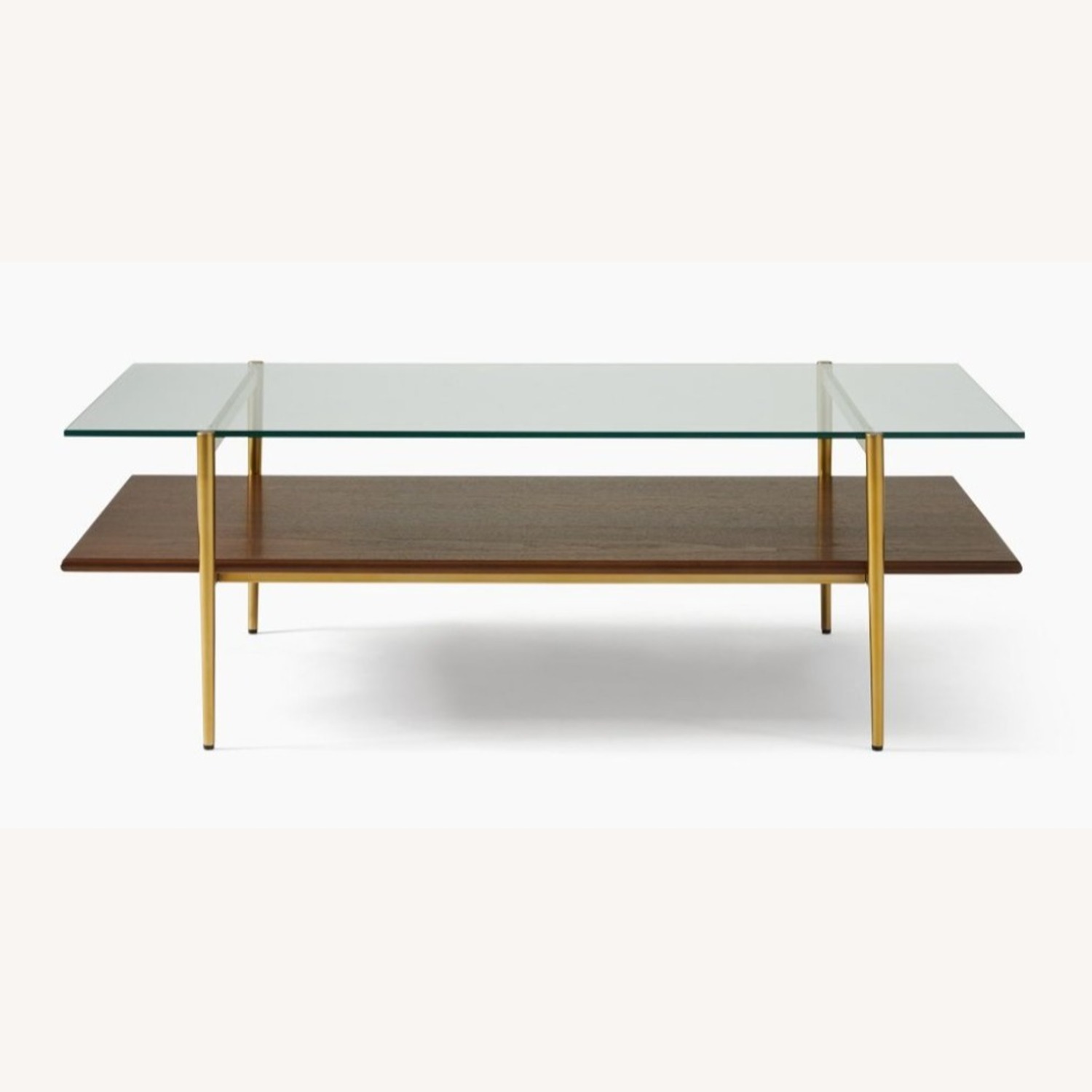 West Elm Mid-Century Art Display Coffee Table 46" - image-0