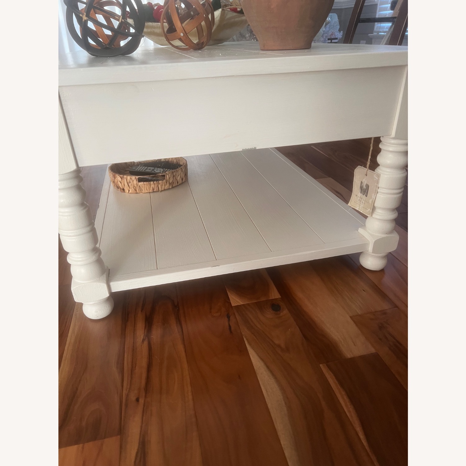 White Wood Coffee Table - image-3