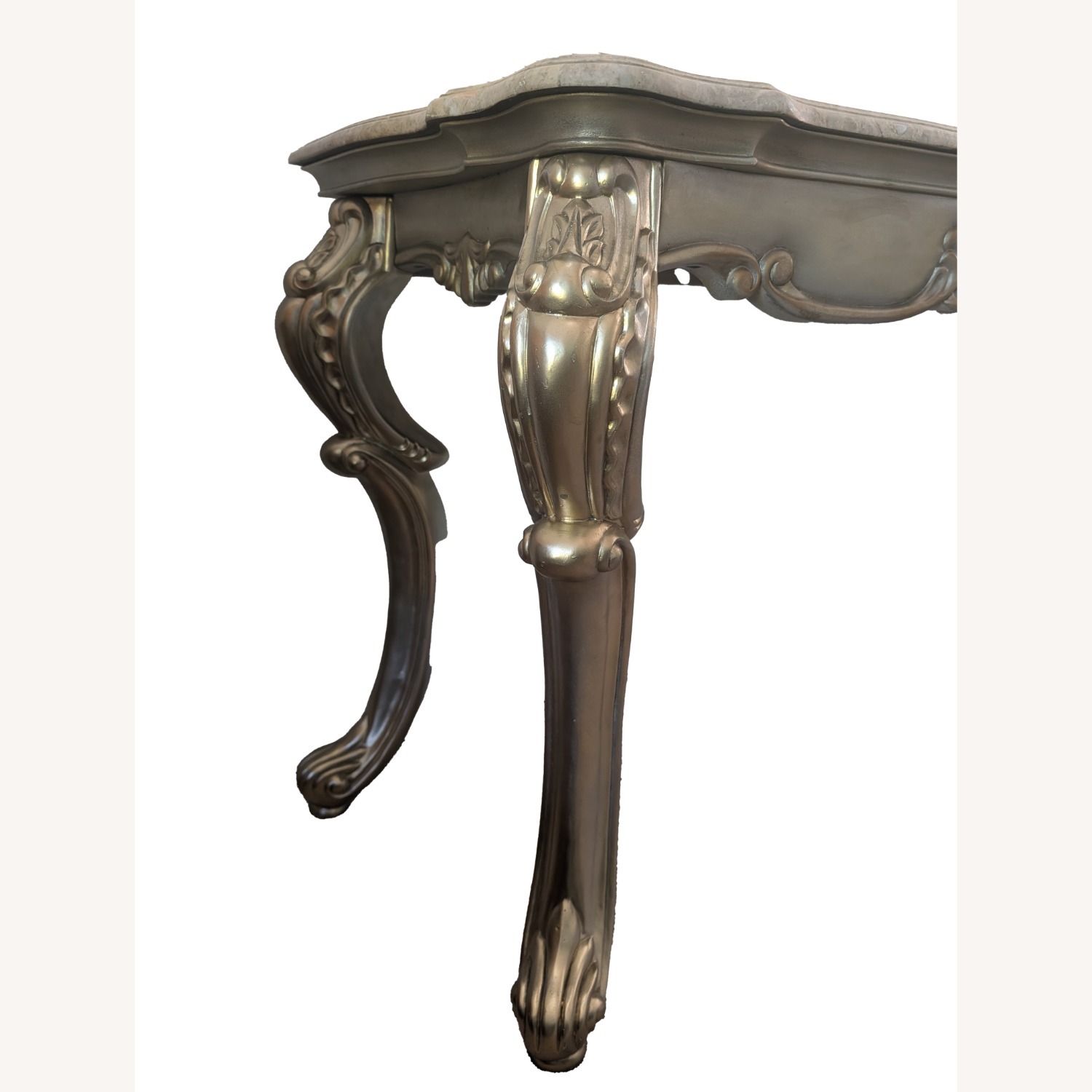 Marbled Console Table Antique Gold - image-13