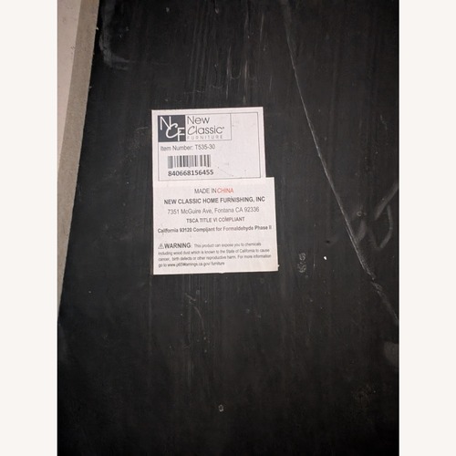 Used Marbled Console Table Antique Gold for sale on AptDeco