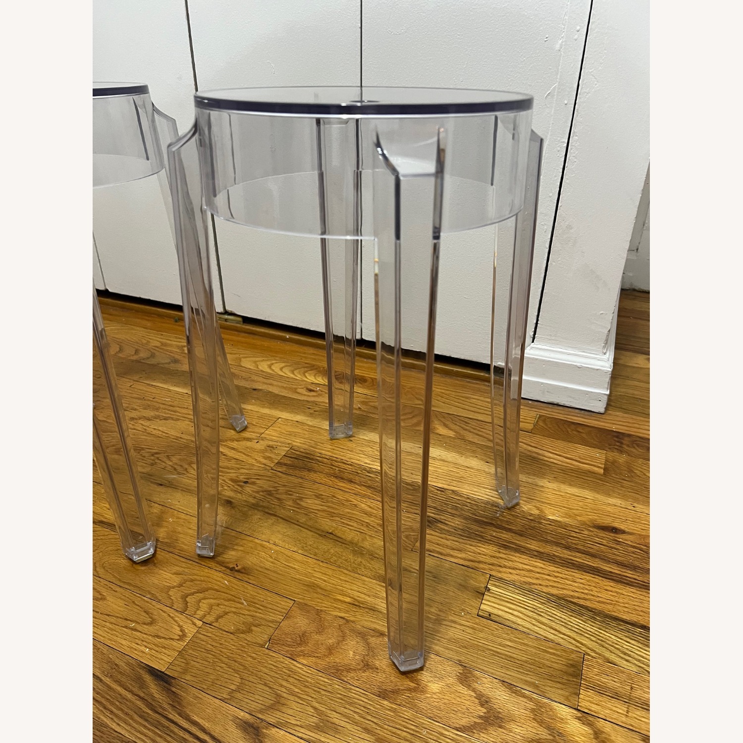 Kartell Charles Ghost Transparent Stools - image-1