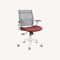 Sitonit Wit White Fabric Office Chair