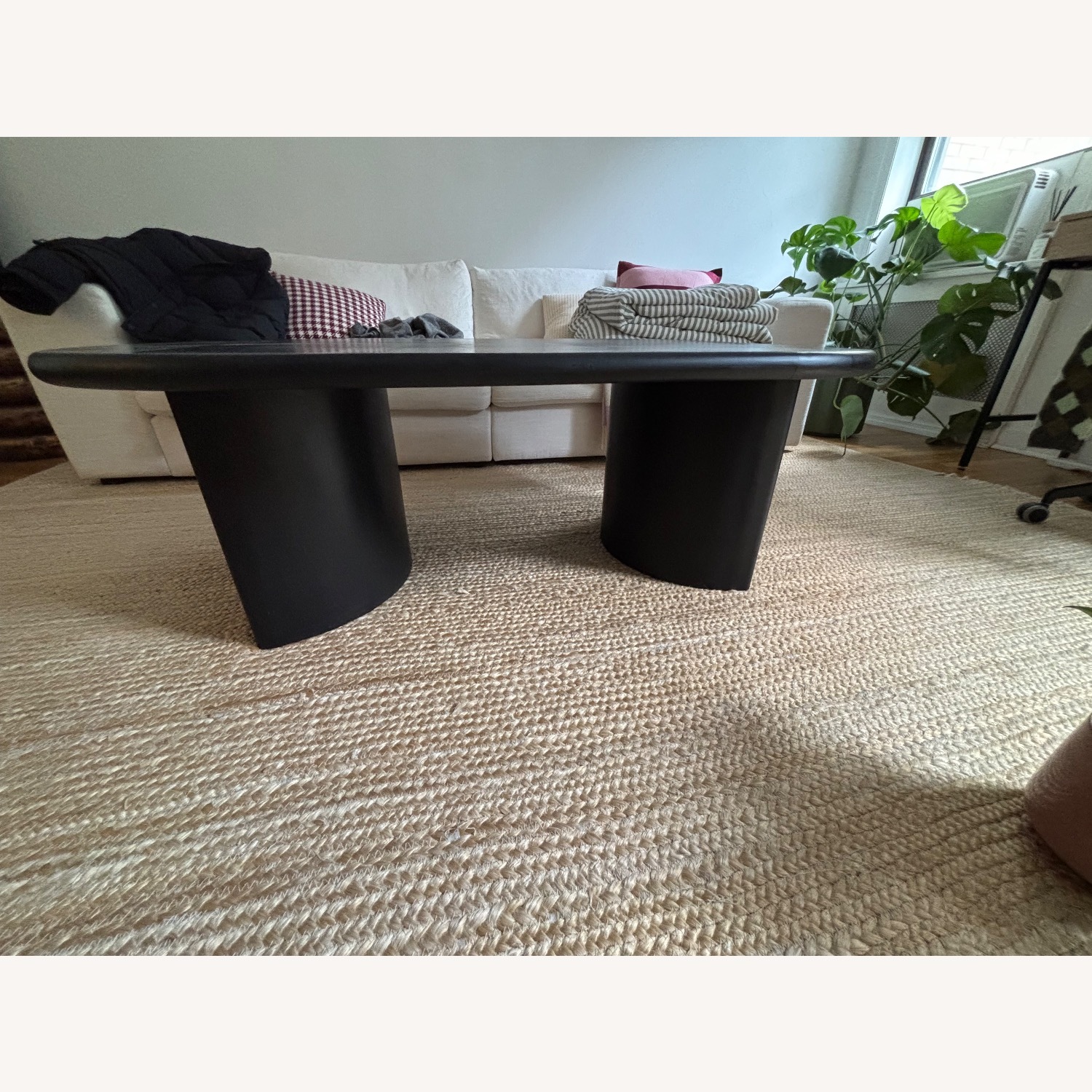 Four Hands Black Wood Coffee Table - image-3