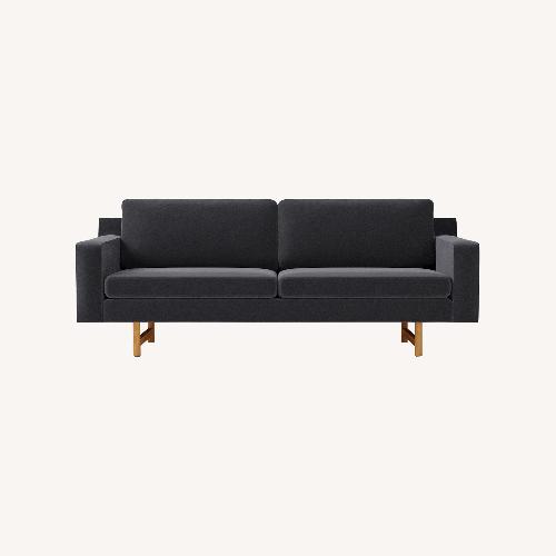 Used West Elm Blue Fabric 2 Seater Sofa for sale on AptDeco