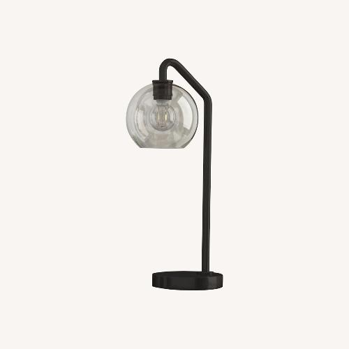 Used West Elm Black Metal Table Lamp for sale on AptDeco