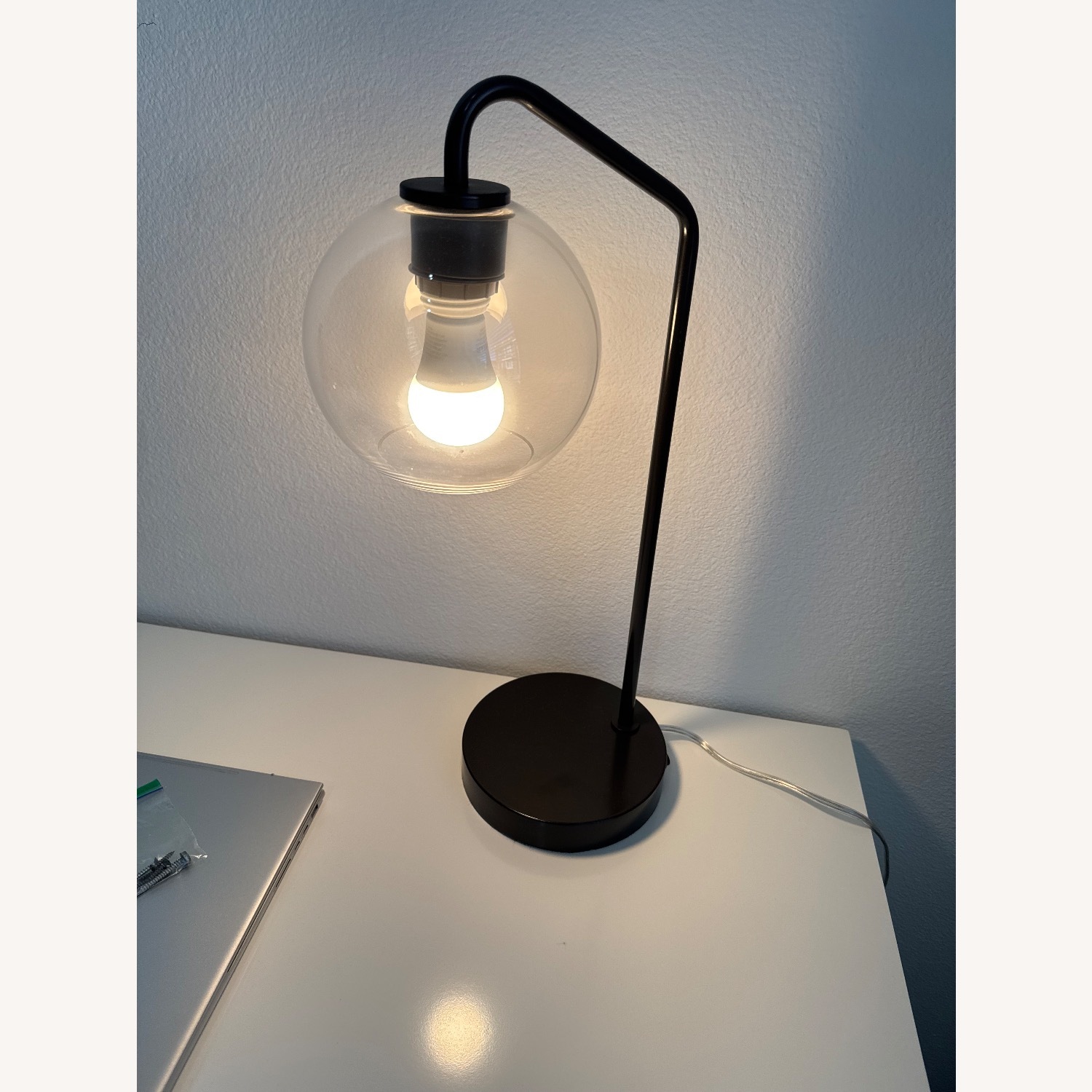 West Elm Black Metal Table Lamp - image-2