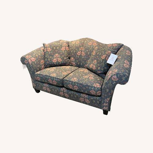 Used Upholstered Floral Fabric Two-Seat Loveseat for sale on AptDeco