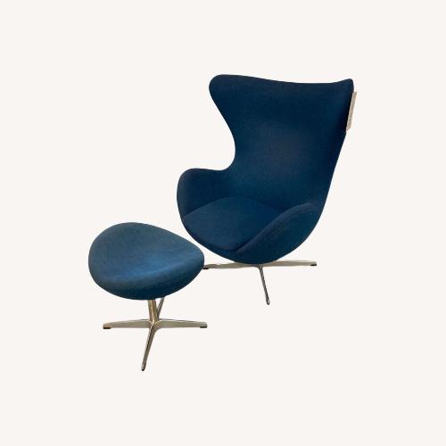 Used Arne Jacobsen Egg Lounge Chair w/ Ottoman  for sale on AptDeco