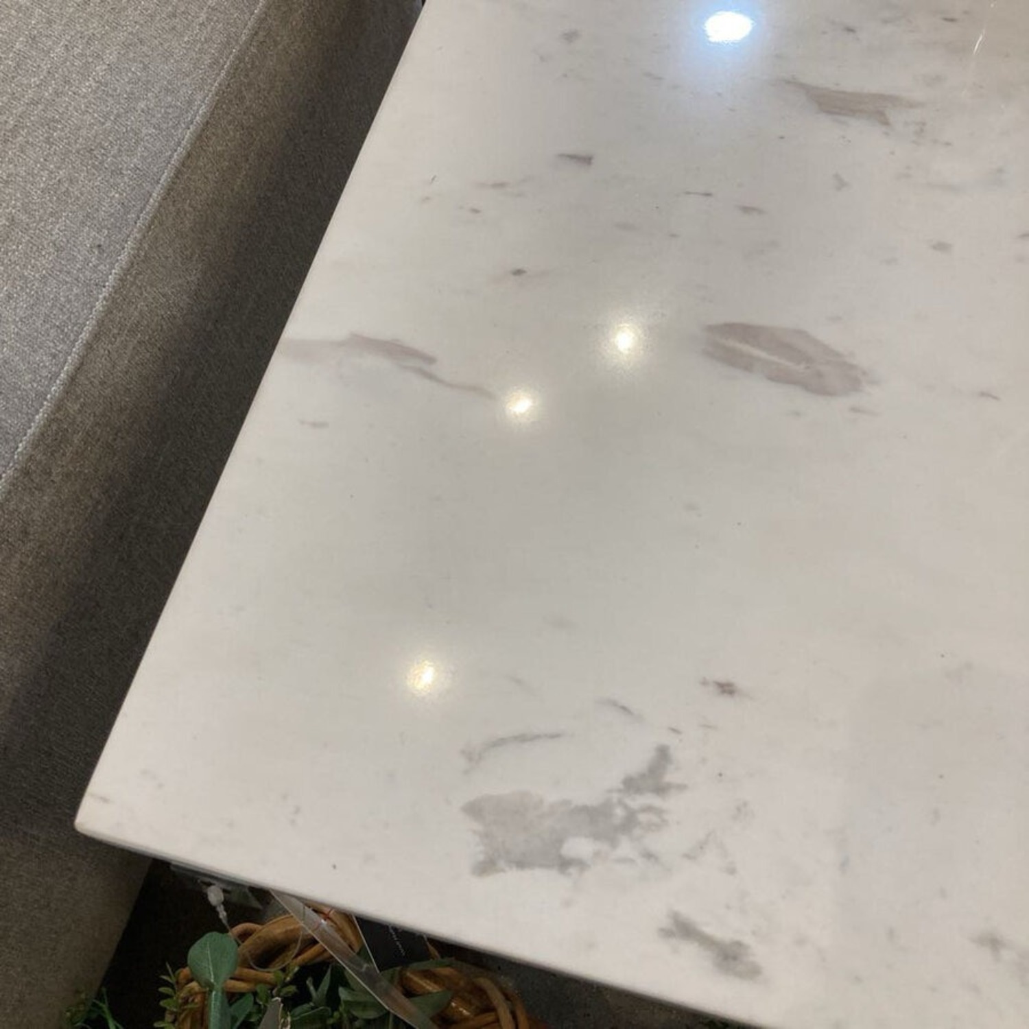 Pamina Marble & Brass Coffee Table - image-6