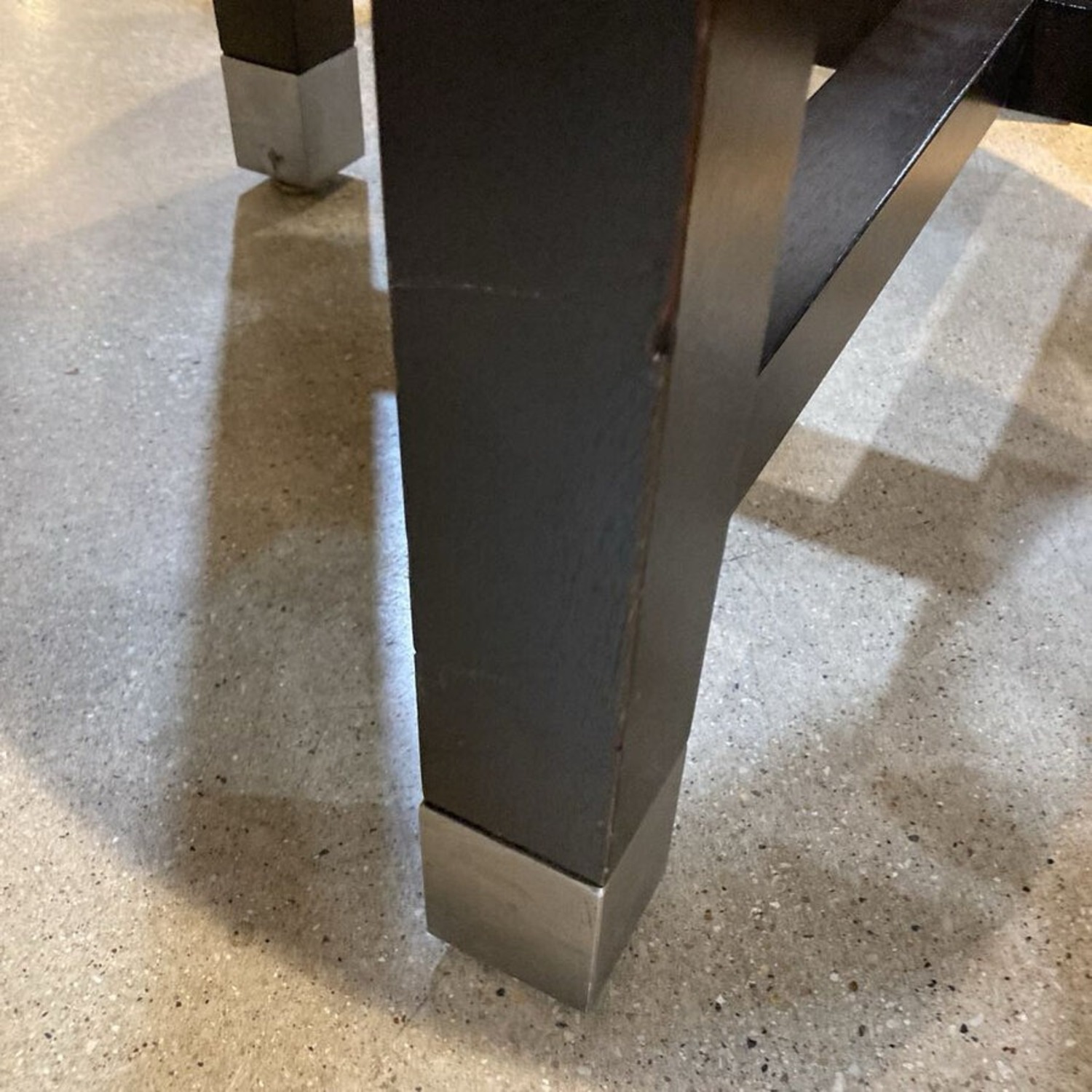 Round Wood & Glass Foyer Table - image-5