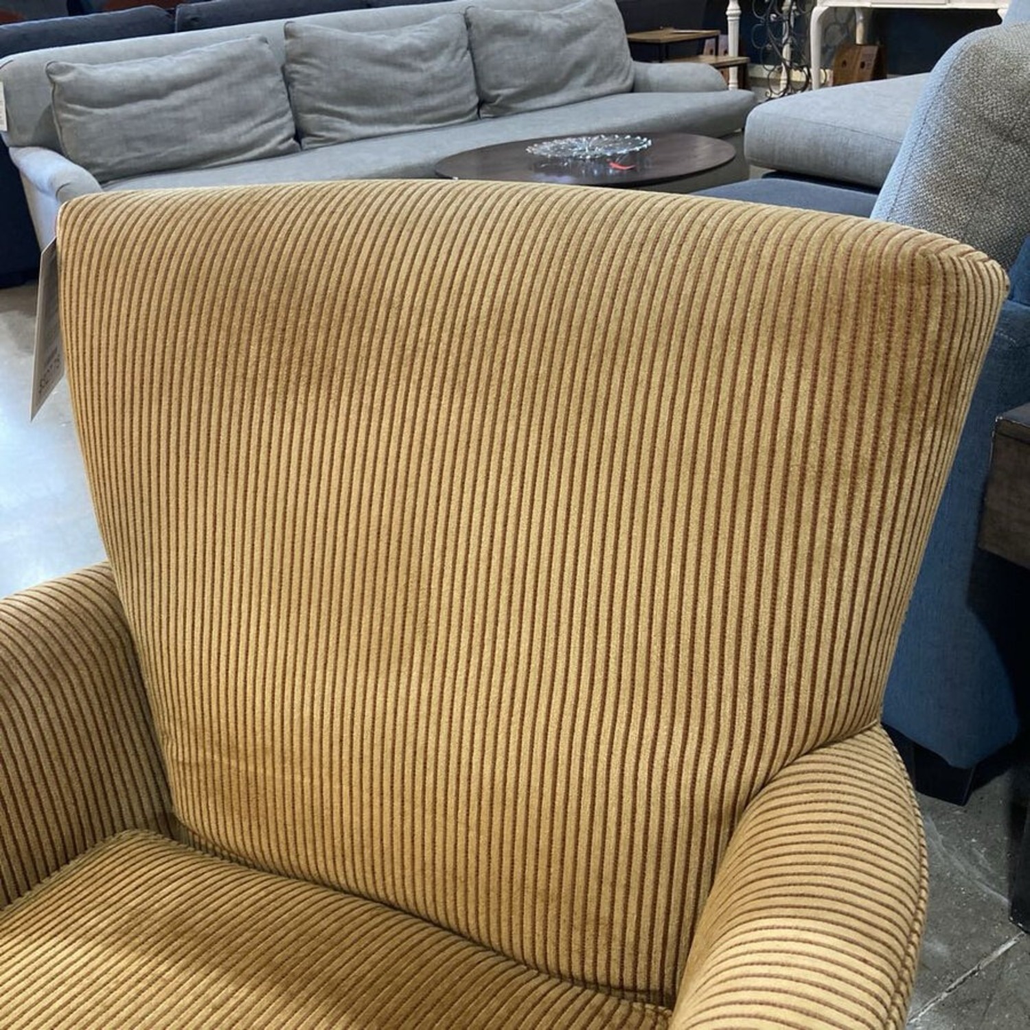 Ethan Allen Corduroy Armchair - image-3