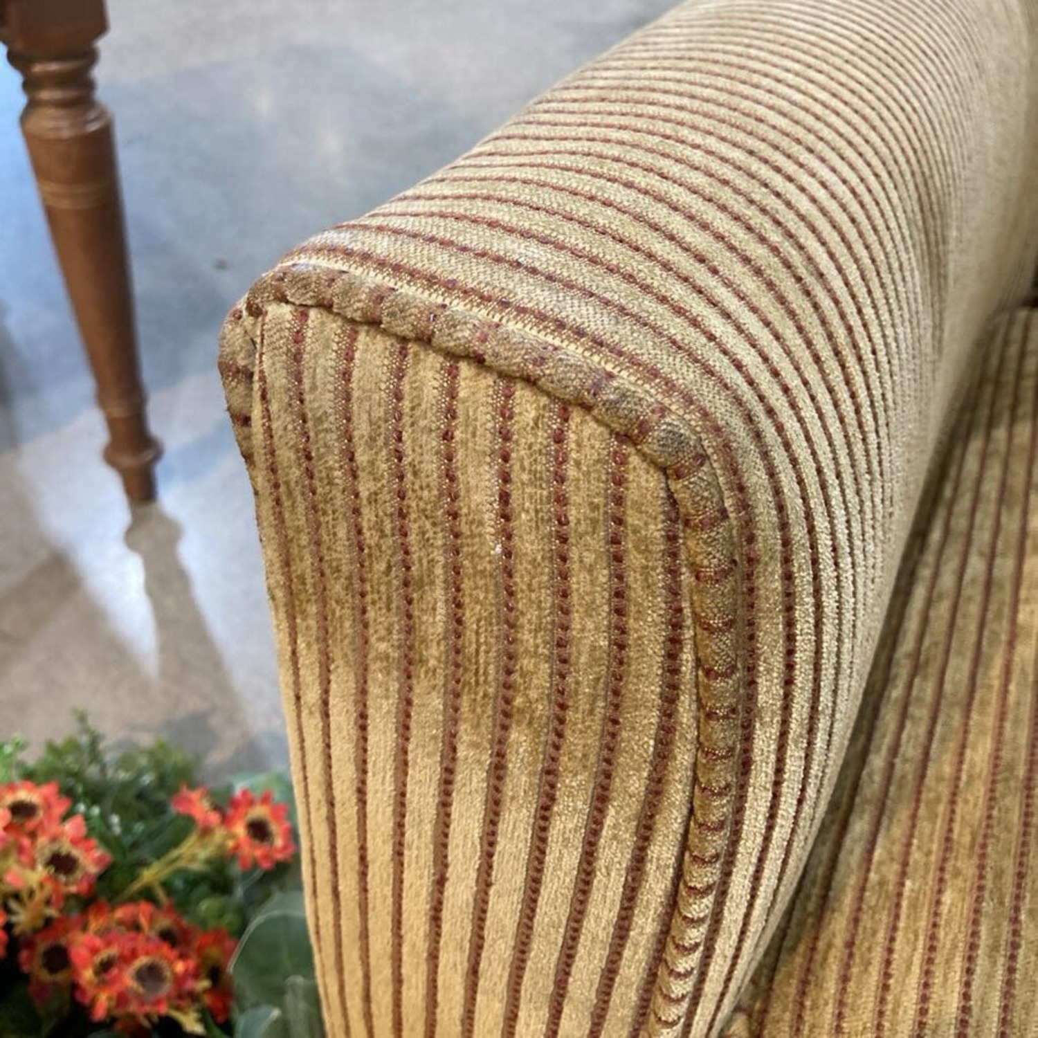 Ethan Allen Corduroy Armchair - image-7