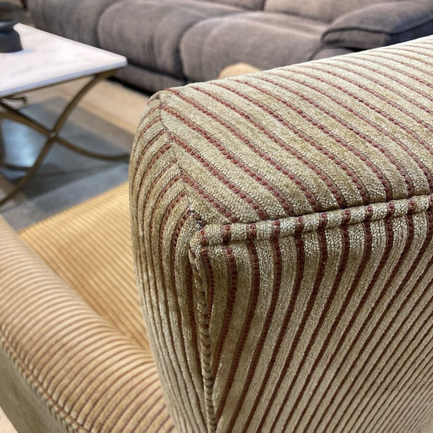 Ethan Allen Corduroy Armchair - image-11