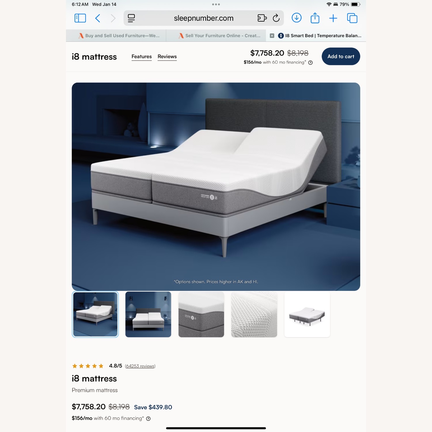 Sleep Number Adjustable Bed - image-2