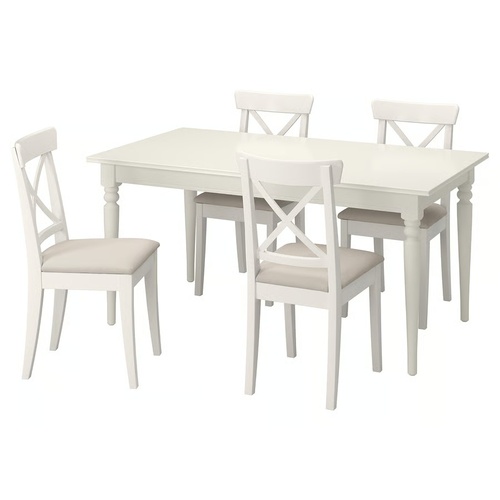 Used IKEA Dining Set With 4 Chairs  for sale on AptDeco