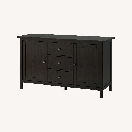 Used IKEA Hemnes Black Brown Sideboard for sale on AptDeco