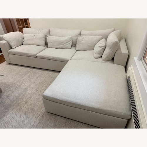 Used West Elm Harmony Modular White 3+ Piece Sectional for sale on AptDeco
