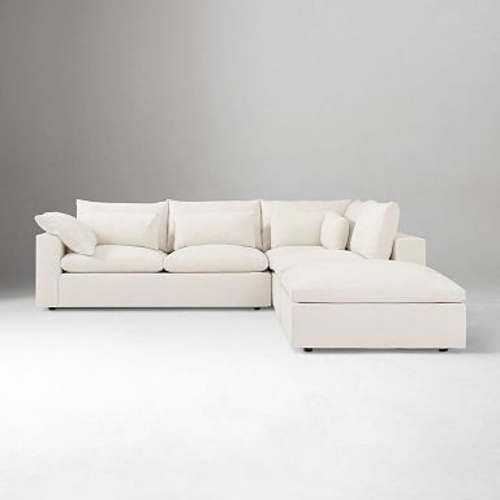 Used West Elm Harmony Modular White 3+ Piece Sectional for sale on AptDeco
