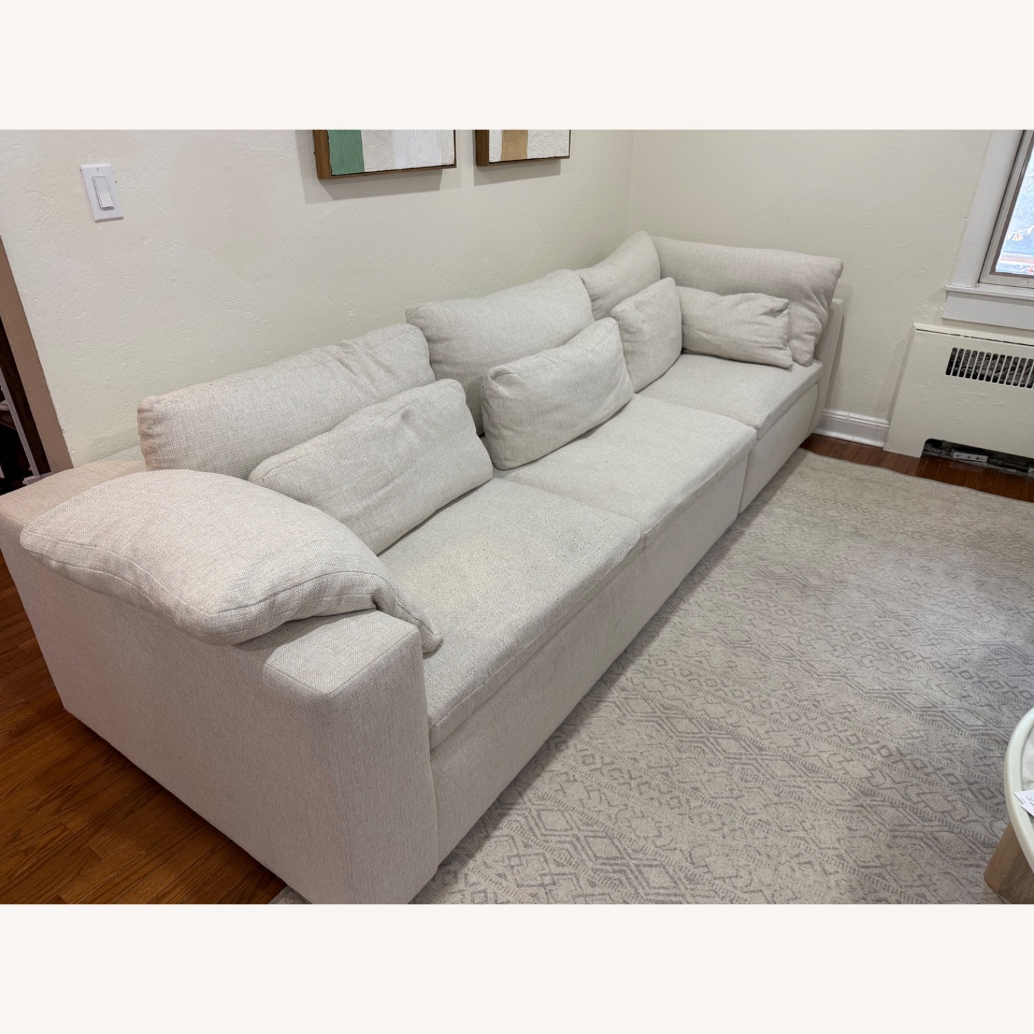 West Elm Harmony Modular White 3+ Piece Sectional - image-3