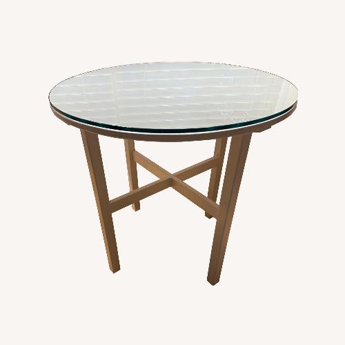 Used Vintage/Antique Finds White Wood Side Table for sale on AptDeco