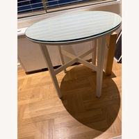 Vintage/Antique Finds White Wood Side Table