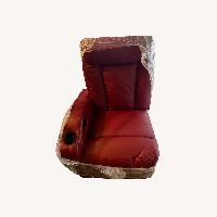 Red Leather Movie Room Recliner