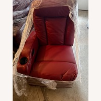 Red Leather Movie Room Recliner