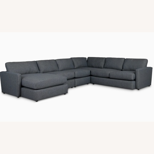 Used City Furniture Dark Gray 3+ Piece Sectional for sale on AptDeco