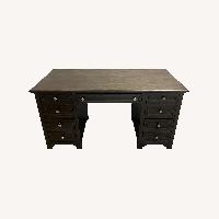 Dark Brown Wood Desk