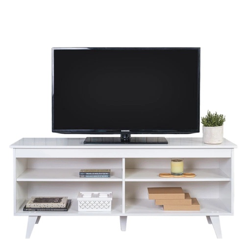 Used West Elm White Wood Media Cabinet for sale on AptDeco