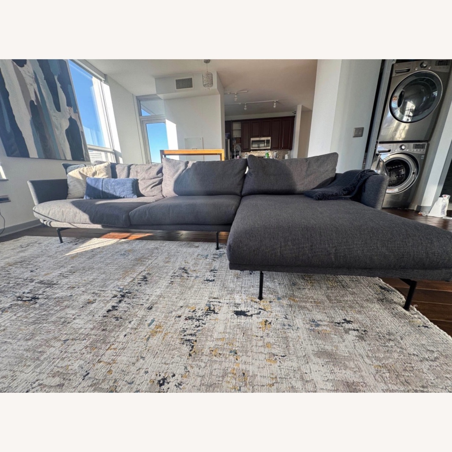 Modloft Modern 2 Piece Sectional - Right Facing - image-3