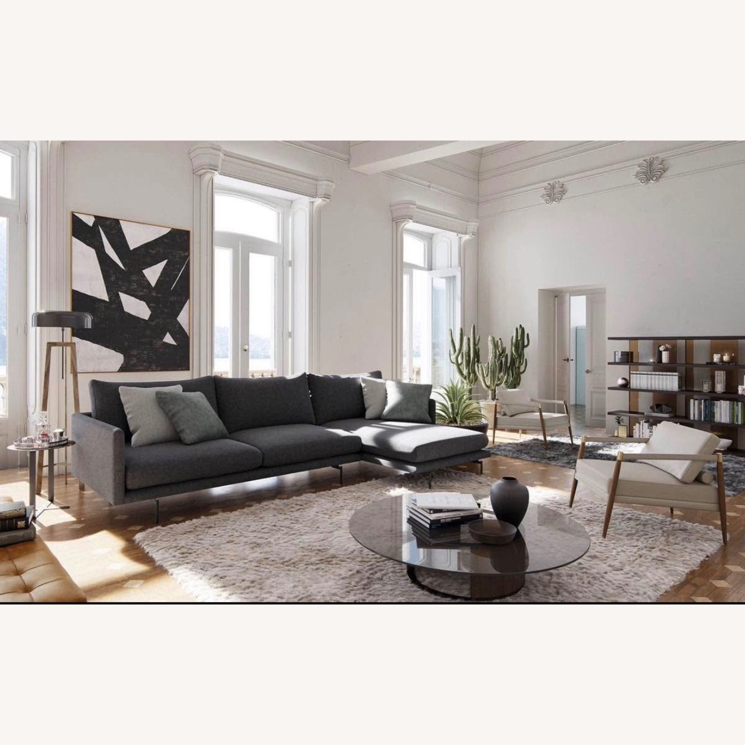 Modloft Modern 2 Piece Sectional - Right Facing - image-5