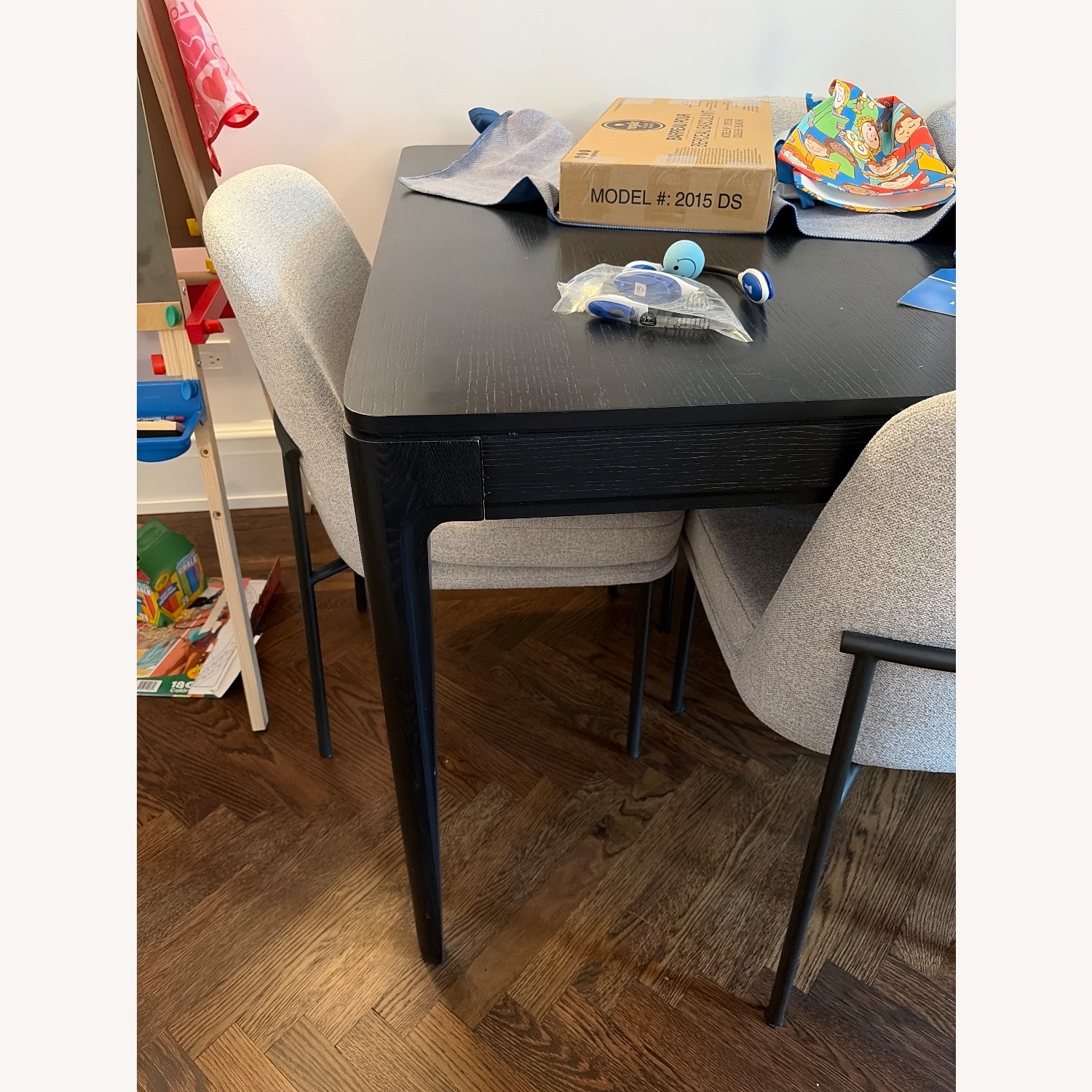 West Elm Parker Black Wood Dining Table - image-4